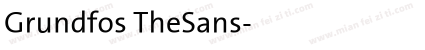 Grundfos TheSans字体转换